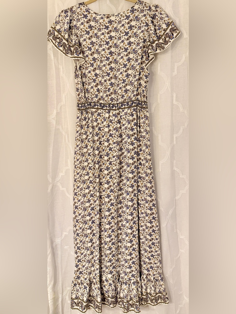 Max Studio London Floral Boho Maxi Dress Size Medium - Picture 3 of 13